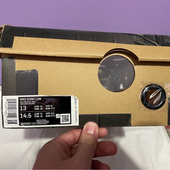 Dunk low off white lot 05/50 size 13 - Picture 6 of 10